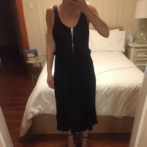 & Other Stories Black Zipper Dress (Size 8)
